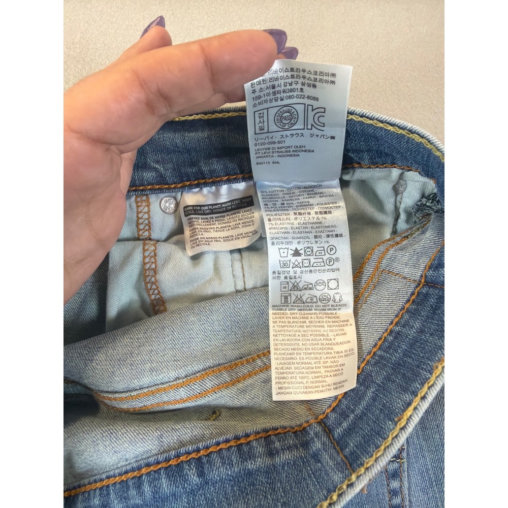 Levis 541 Athletic Taper Jeans Mens 38x32 Light Wash Denim Pants - Picture 9 of 11